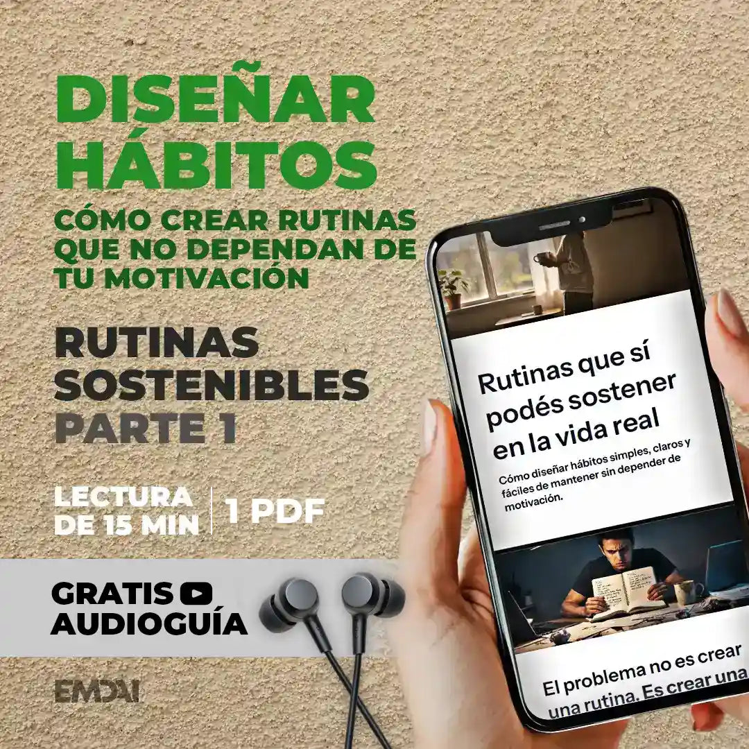 Guía Mobile: Diseñar hábitos (Rutinas Sostenibles - Parte 1)