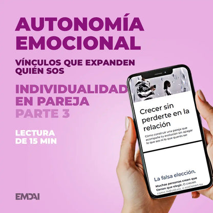 Guía Mobile: Autonomía emocional (Individualidad en Pareja - Parte 3)