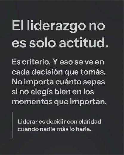 Guía Mobile: Criterio de líder (Liderazgo e Impacto - Parte 3)