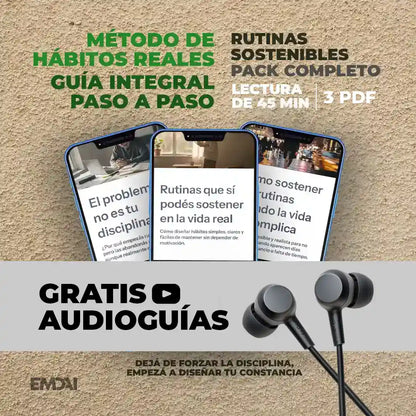 Guía Mobile: Método de Hábitos Reales (Pack Completo)